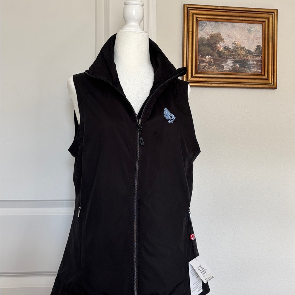 Sunice Keira Wind Vest Golfwear 1896 lightweight black windbreaker vest Black - Picture 2 of 11